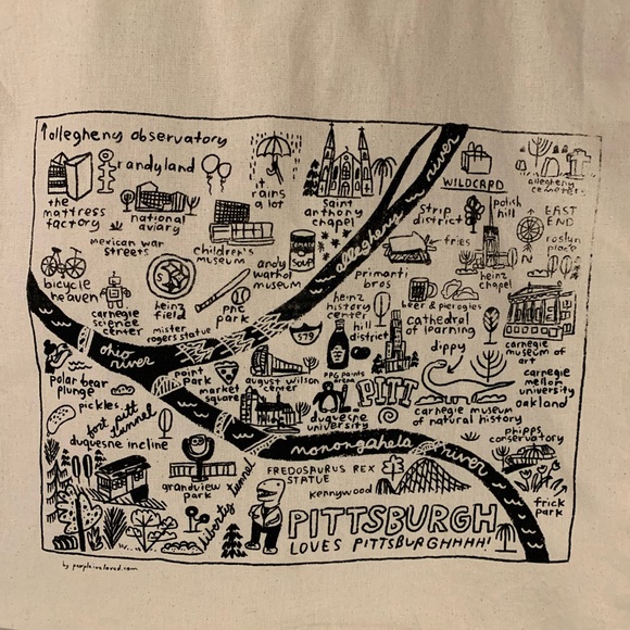 People I’ve Loved Printed Pittsburgh tote - Picture 2 of 4
